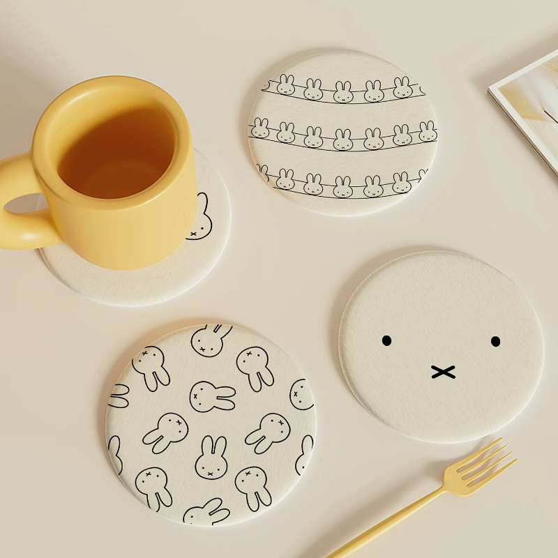 Xbloom Coffee Tea - Miffy Kawaii Anime Coasters Cute Absorb