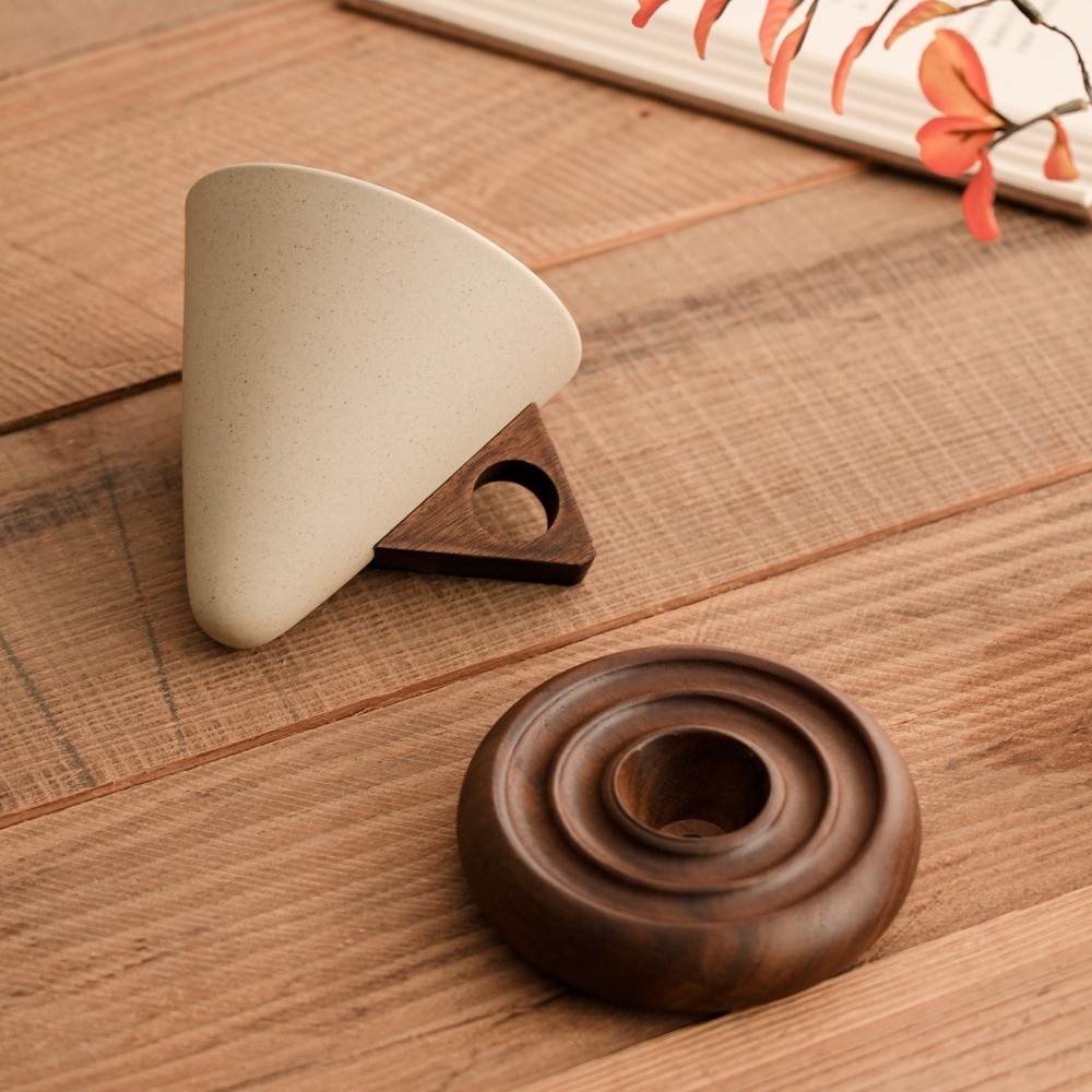 Xbloom Coffee Tea - Coarse Ceramic Triangular Cone Cup Retro