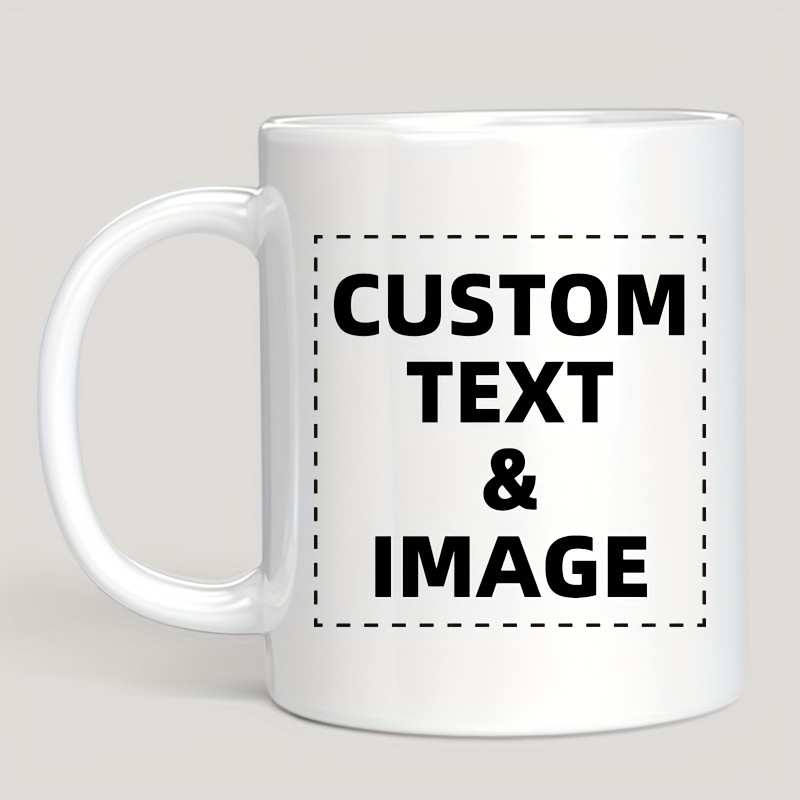 Custom Photo & Text/Logo Mug - - Coffee Tea Name 评论和价格