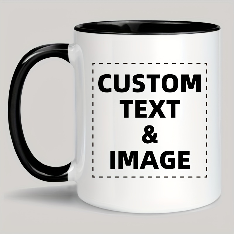 Custom Photo & Text/Logo Mug - - Coffee Tea Name 评论和价格