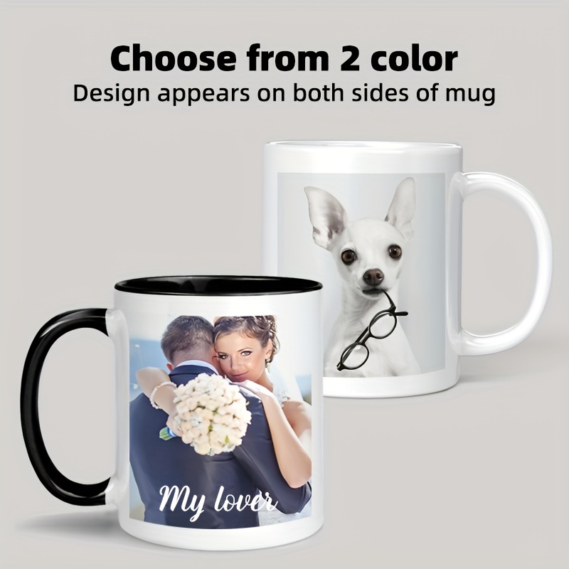Custom Photo & Text/Logo Mug - - Coffee Tea Name 评论和价格