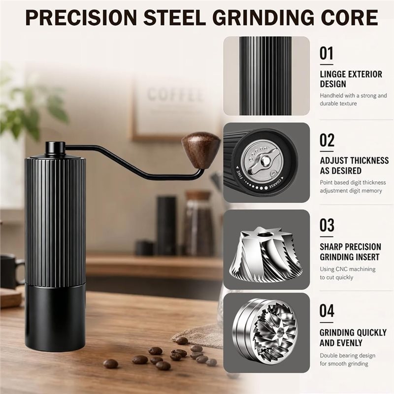 B23B Coffee Bean Hand Grinder  - Burr Hand Grinder 评论和价格