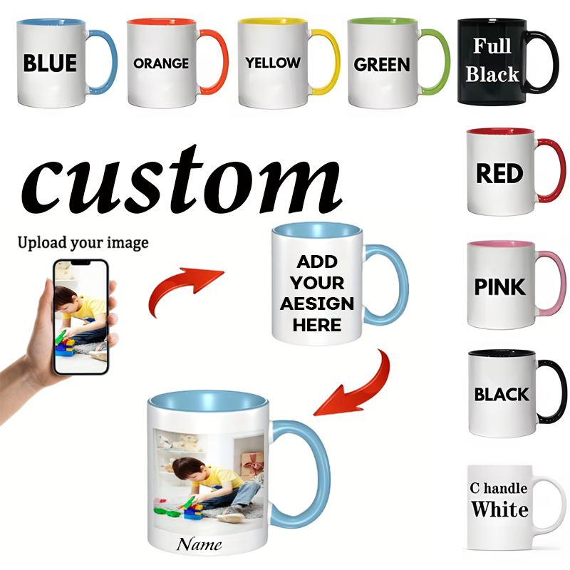 Custom Name Image Text Cup 11o - Coffee Tea Name 评论和价格