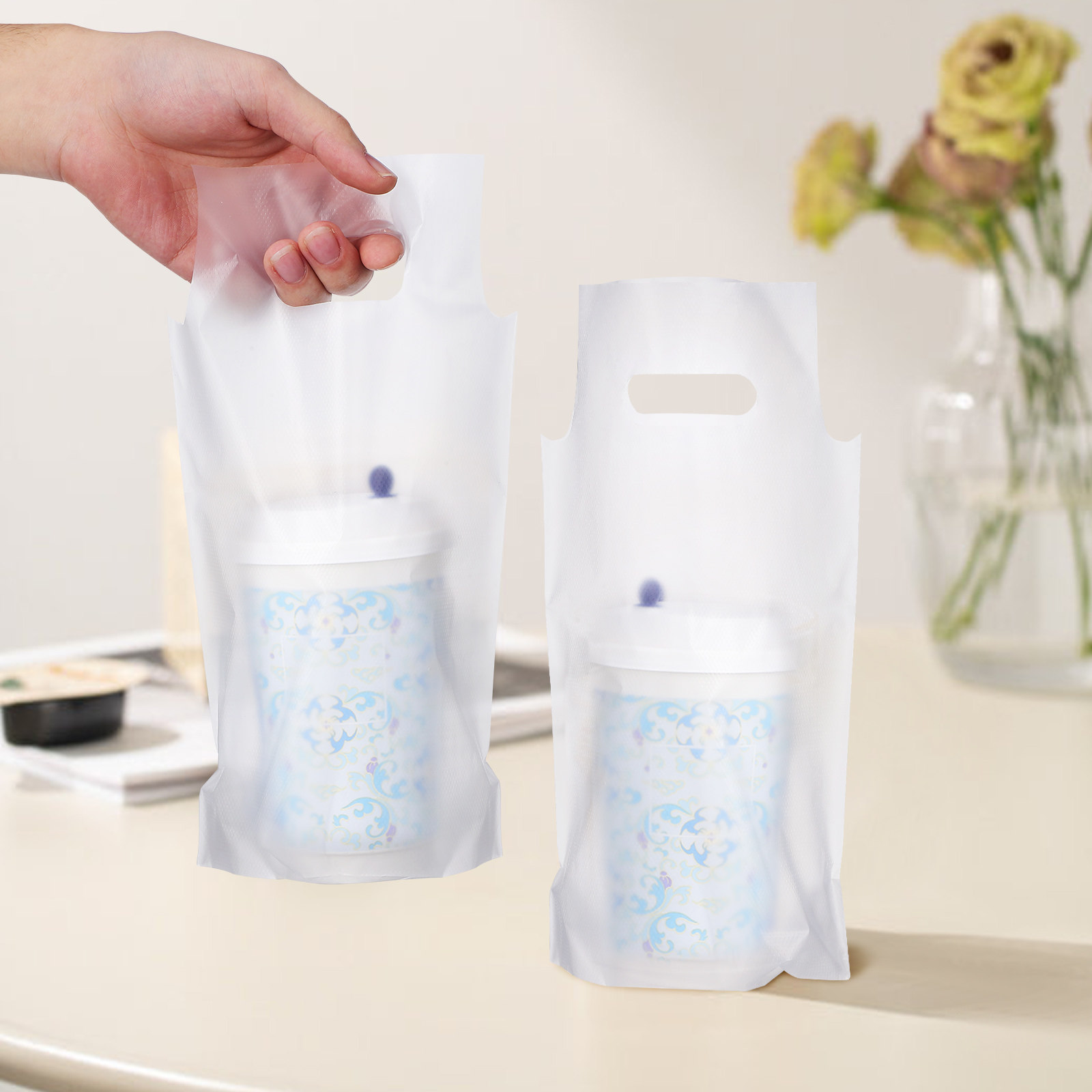500Pcs Transparent Takeout Bev - Coffee Tea With Milk 评论和价格