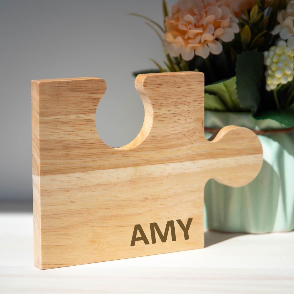 Custom 6pcs Engraved Wooden Pu - Coffee Tea Name 评论和价格
