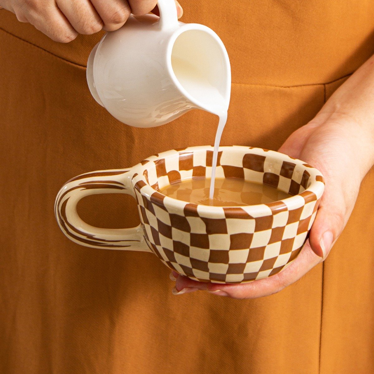 1pc Ceramic Coffee Mug with Wr - Coffee Tea & Jane 评论和价格