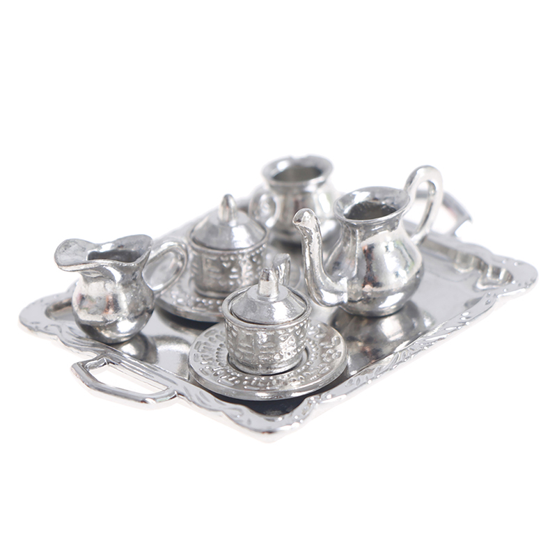 10pcs/Set 1/12 Dollhouse Minia - Coffee Tea And Sugar Set 评论和价格