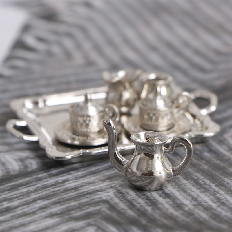 10pcs/Set 1/12 Dollhouse Minia - Coffee Tea And Sugar Set 评论和价格