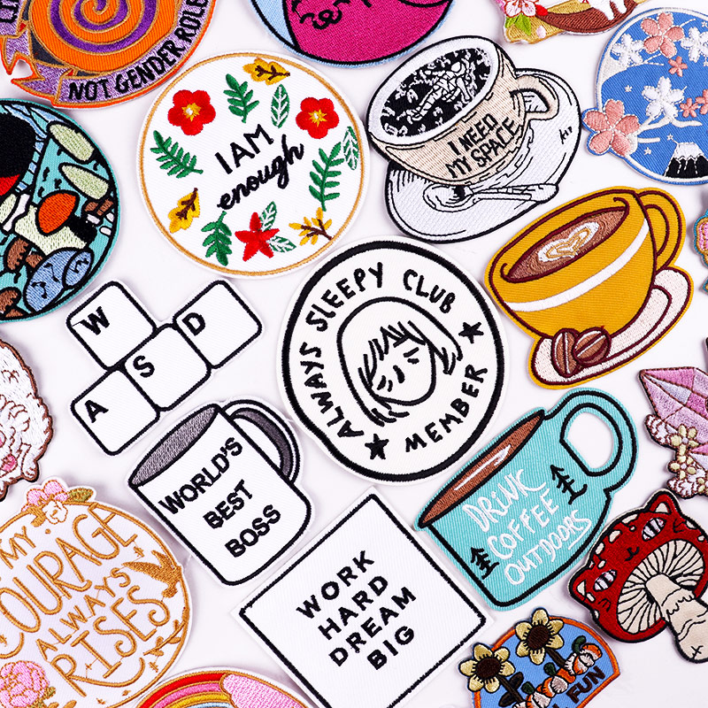 Coffee Cup Patches On Clothes  - Coffee Tea Name 评论和价格