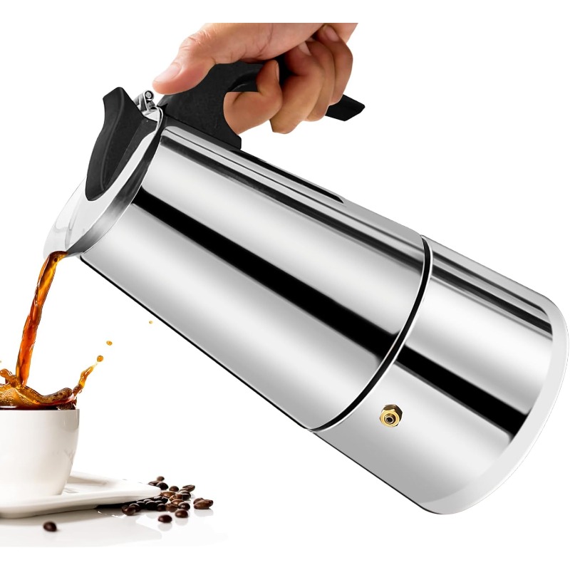 6 Cup Mocha Pot Stainless Stee - Moka Pot Stove 评论和价格