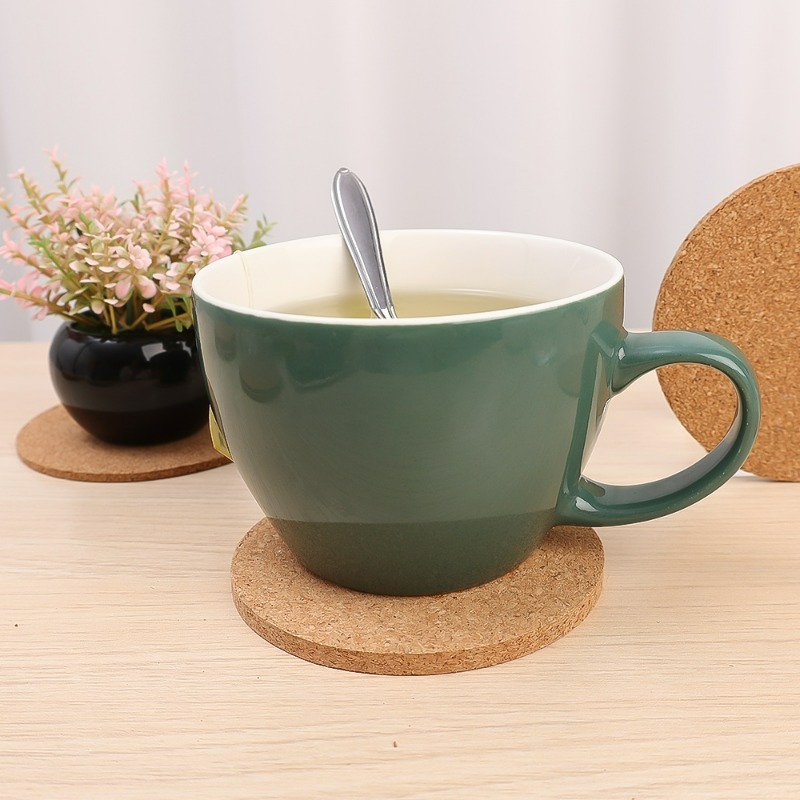 Natural Wooden Round Cork Coas - Xbloom Coffee Tea 评论和价格