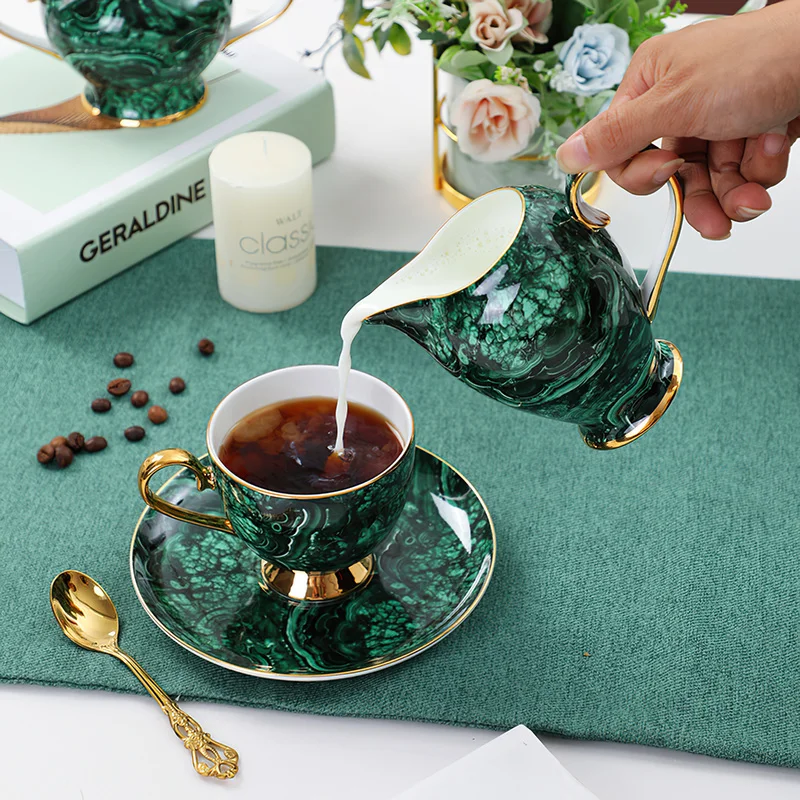 Bone China Teapot Drinkware Gr - Coffee Tea Sugar 评论和价格