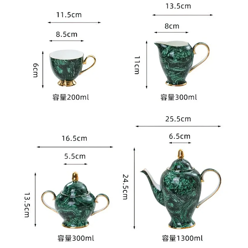Bone China Teapot Drinkware Gr - Coffee Tea Sugar 评论和价格