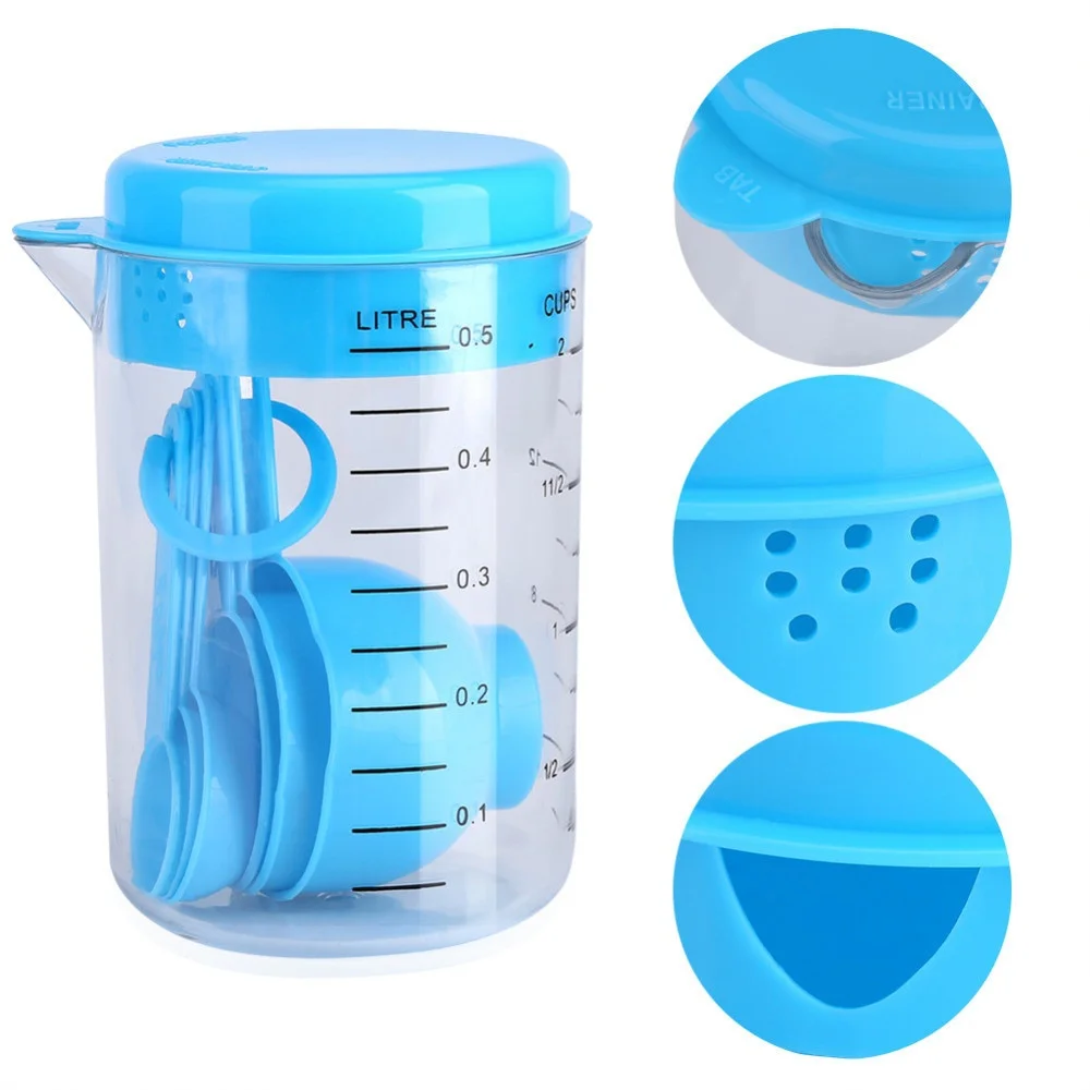 7 Pieces / Set Plastic Measuri - Coffee Tea And Sugar Set 评论和价格