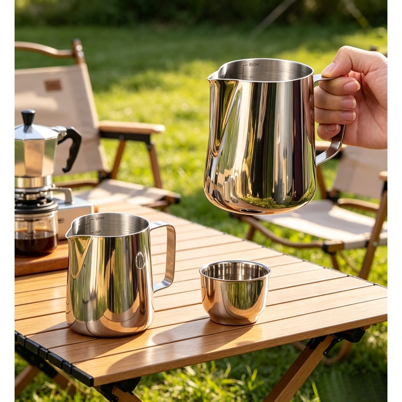 Stainless Steel Milk Frothing  - Barista Milk Jug 评论和价格