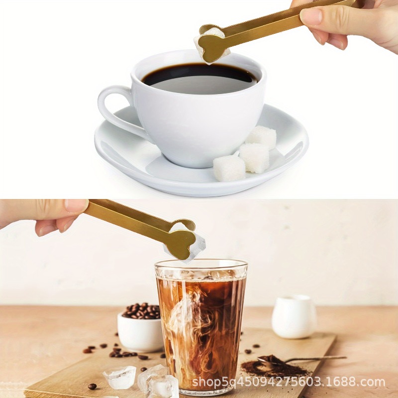 4/6PCS Stainless Steel Heart-S - Coffee Tea Sugar 评论和价格