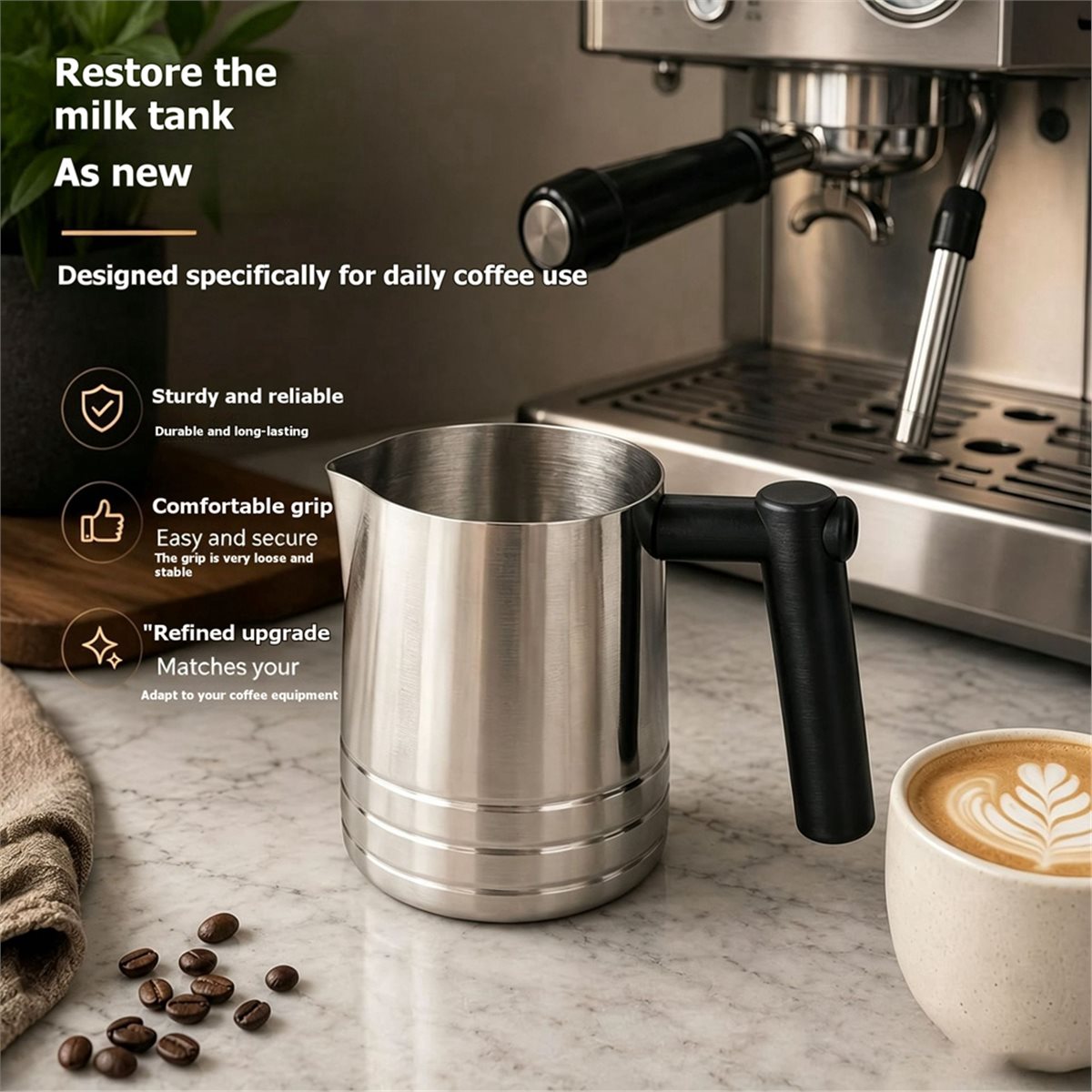 Replacement Milk Frothing Pitc - Barista Milk Jug 评论和价格