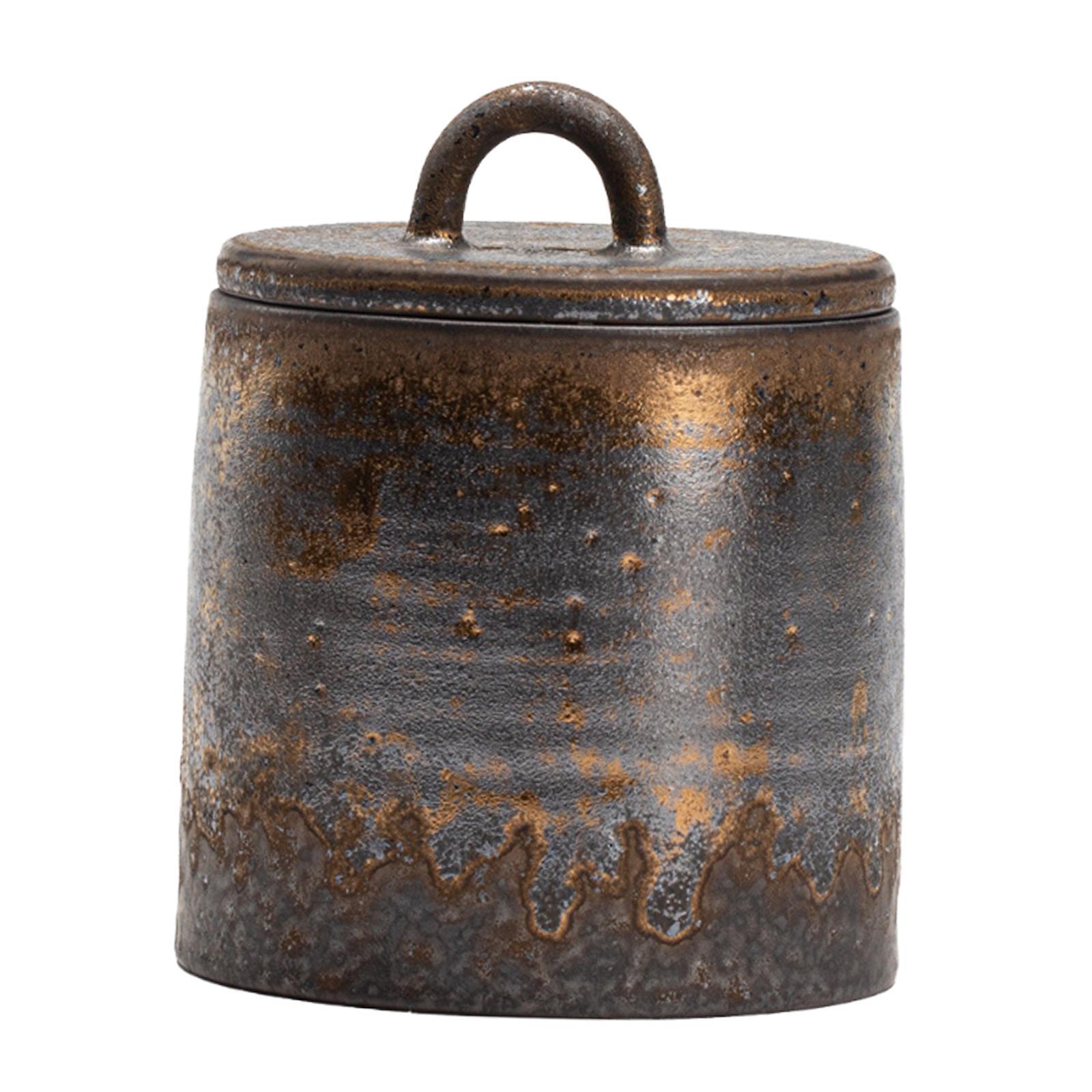 Ceramic Tea Canister with Airt - Coffee Tea Sugar 评论和价格