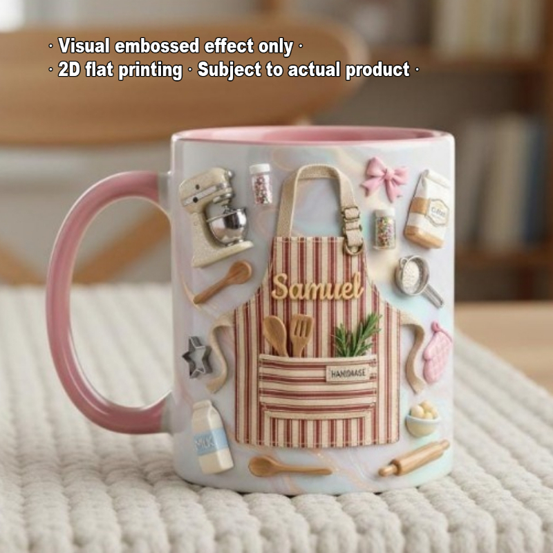 Custom Baker Mug 2D Print Pers - Coffee Tea Name 评论和价格