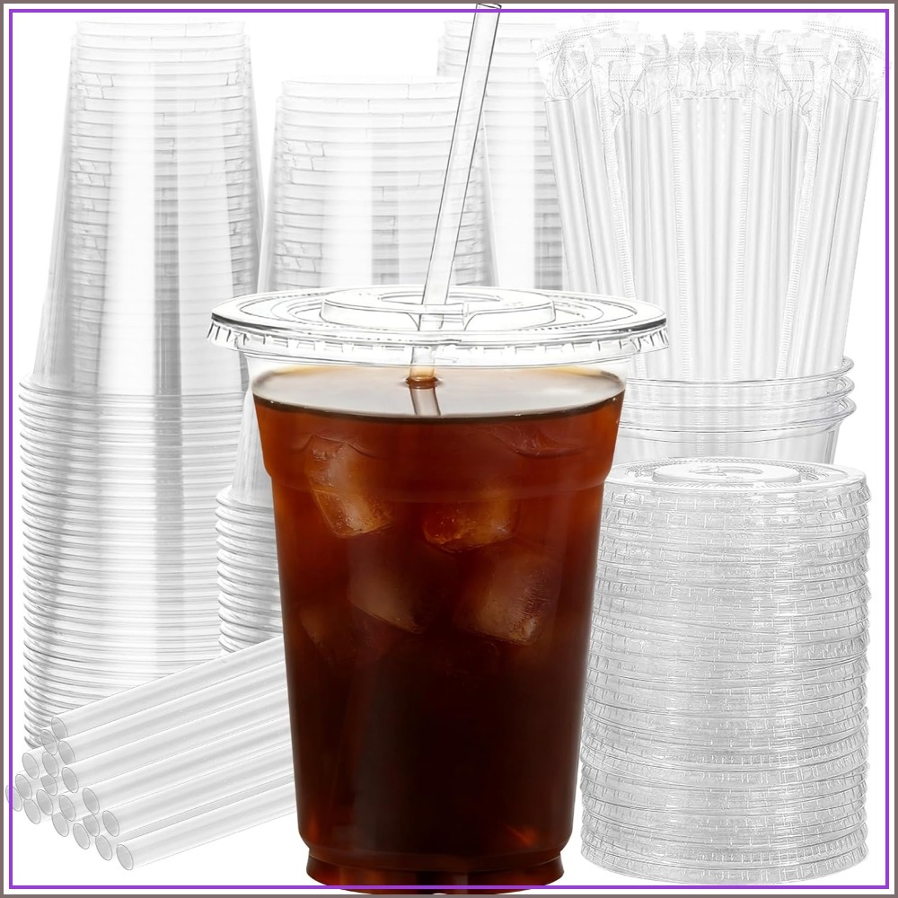 50 Pack 16oz Disposable Cups w - Coffee Tea Images 评论和价格