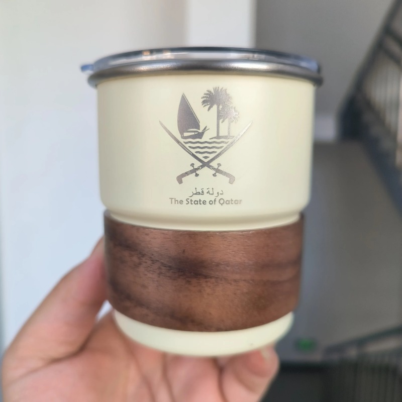 1 pcs The State of Qatar Logo  - Coffee Tea Name 评论和价格