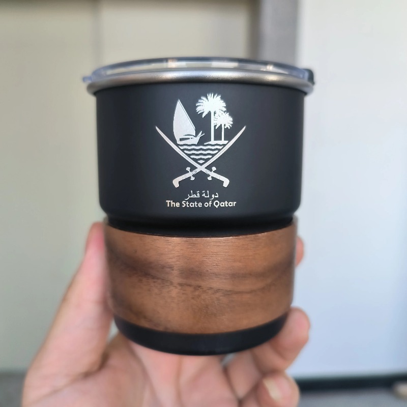 1 pcs The State of Qatar Logo  - Coffee Tea Name 评论和价格