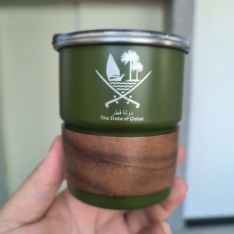 1 pcs The State of Qatar Logo  - Coffee Tea Name 评论和价格