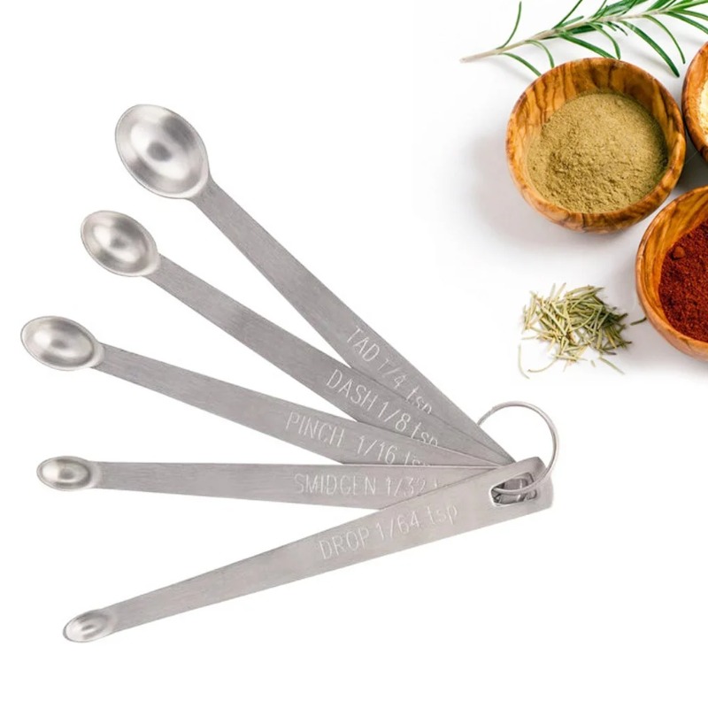5pcs/Set Small Measuring Spoon - Coffee Tea And Sugar Set 评论和价格