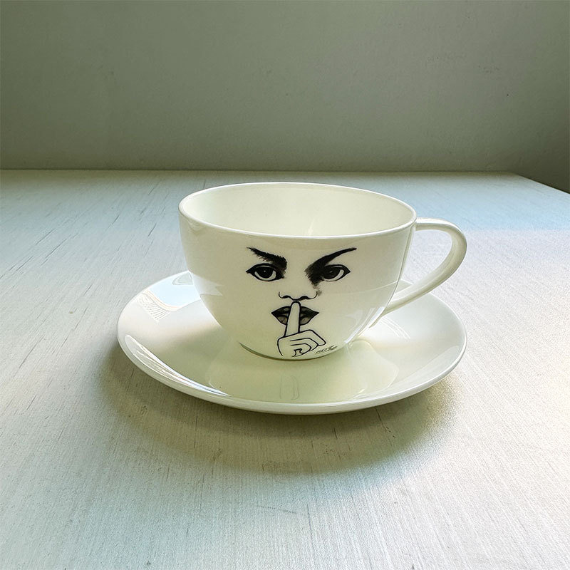 Ceramic Cup Hand Drawn Charact - Coffee Tea Images 评论和价格