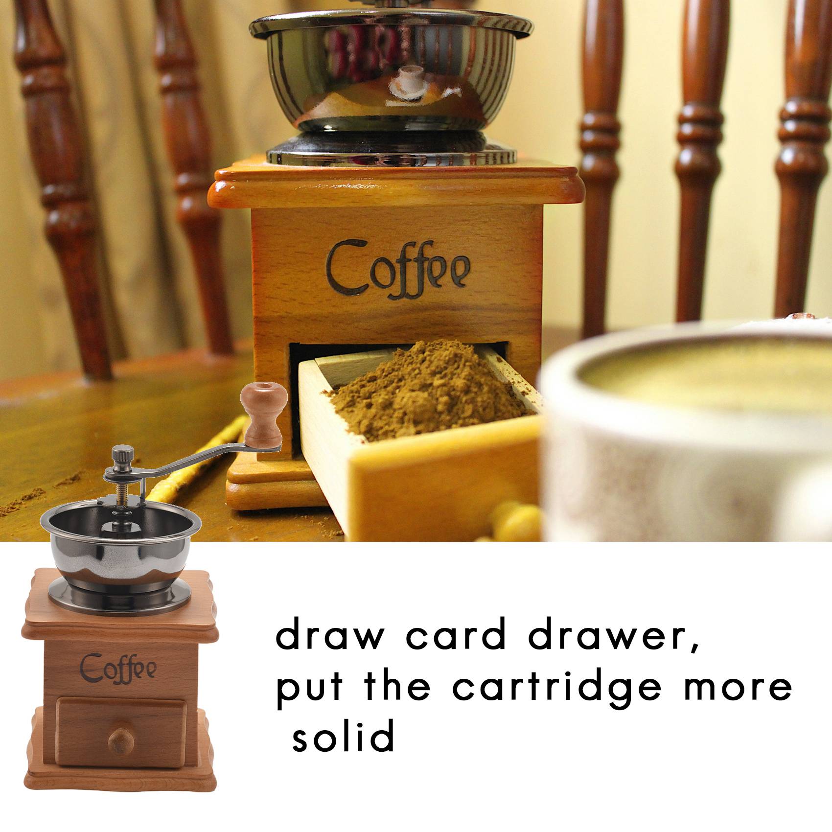 [Promotions]Manual Coffee Grin - Burr Hand Grinder 评论和价格