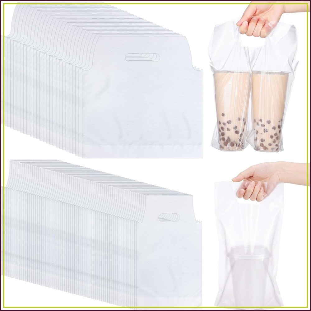 200 Clear Plastic Cup Carrier  - Coffee Tea Images 评论和价格