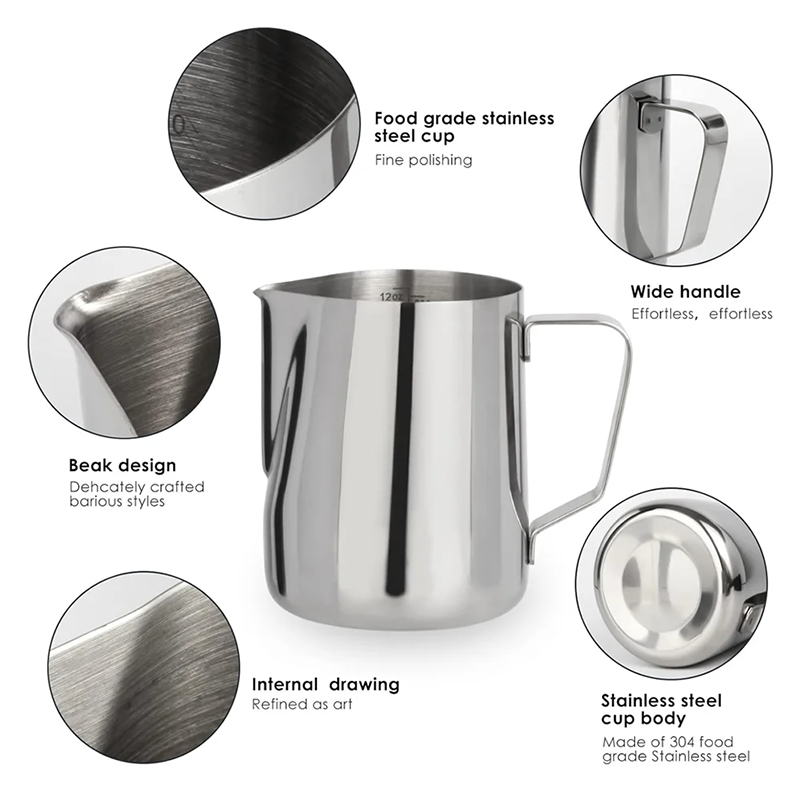 Milk Frothing Pitcher 350/600m - Barista Milk Jug 评论和价格