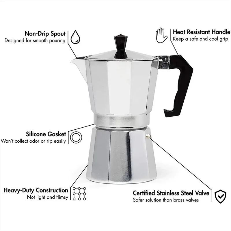 Moka Pot Italian Coffee Machin - Moka Pot Stove 评论和价格