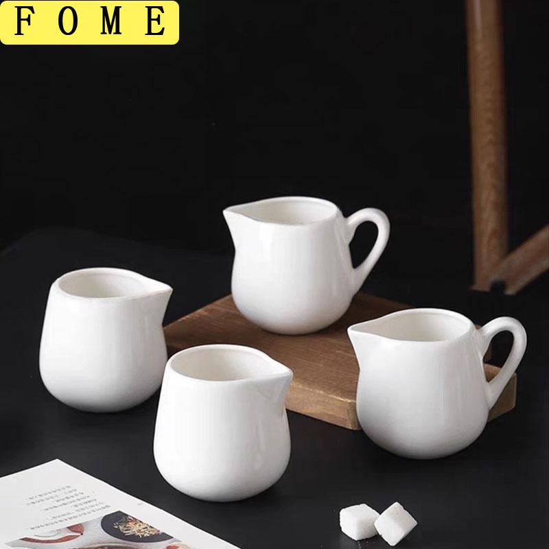 FOME Mini Ceramic Milk Jug Wit - Barista Milk Jug 评论和价格