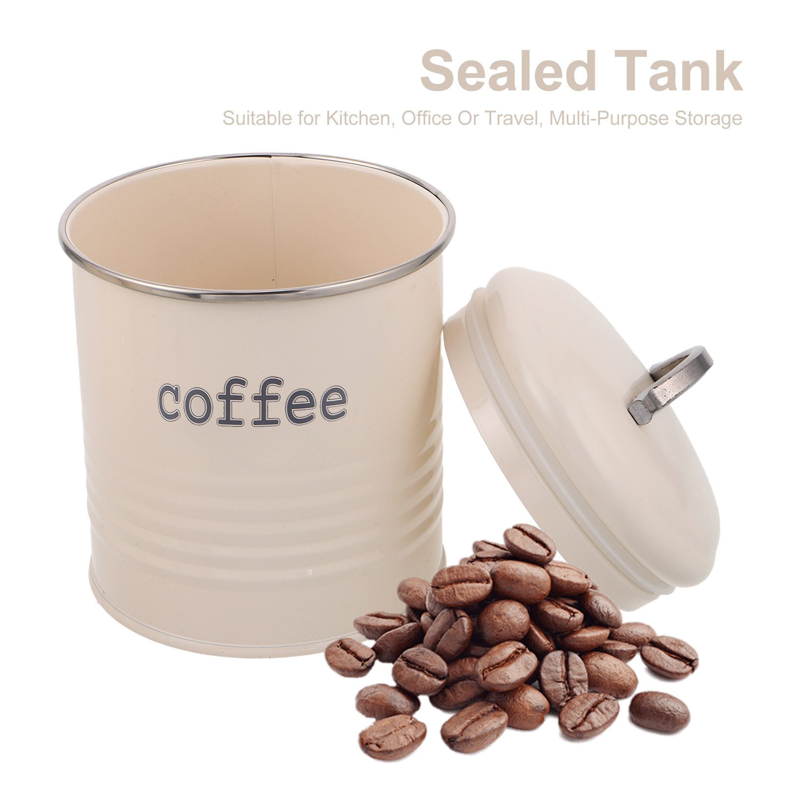 3Pcs Sealed Coffee Bean Contai - Coffee Tea Sugar 评论和价格