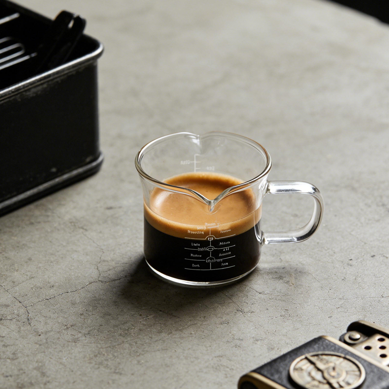 Double Spout Glass Measuring C - Coffee Tea With Milk 评论和价格
