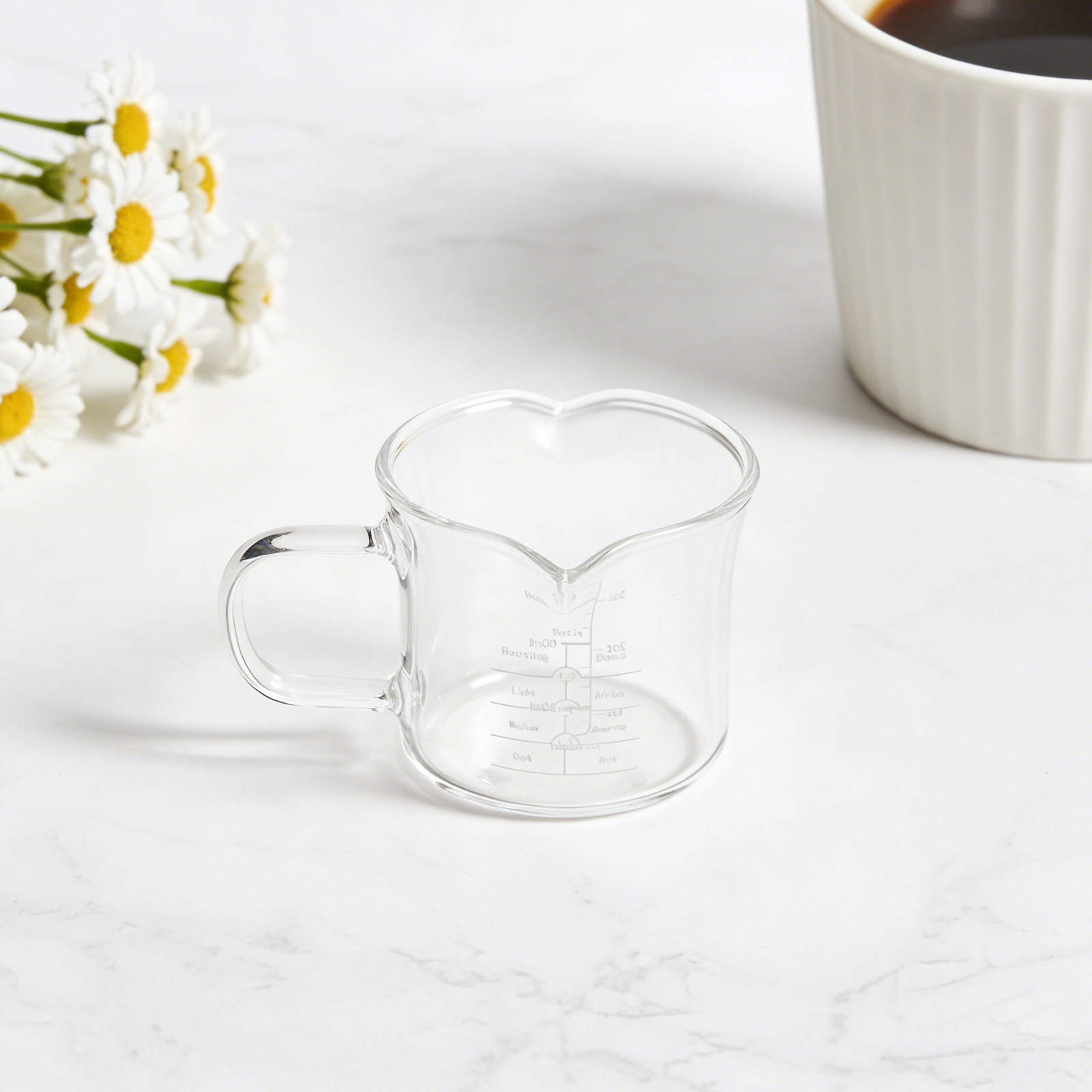 Double Spout Glass Measuring C - Coffee Tea With Milk 评论和价格