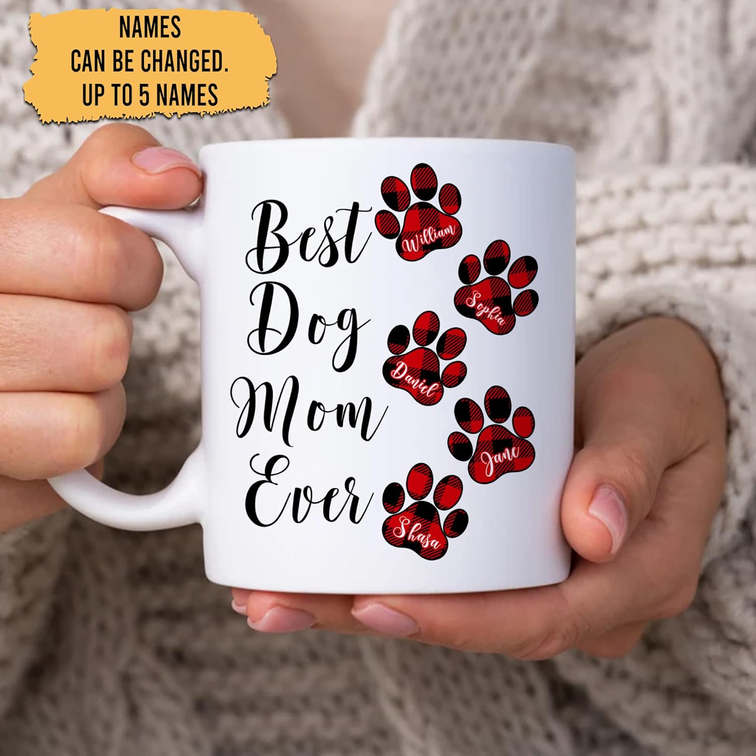 Personalized Gifts For Dog Lov - Coffee Tea Name 评论和价格